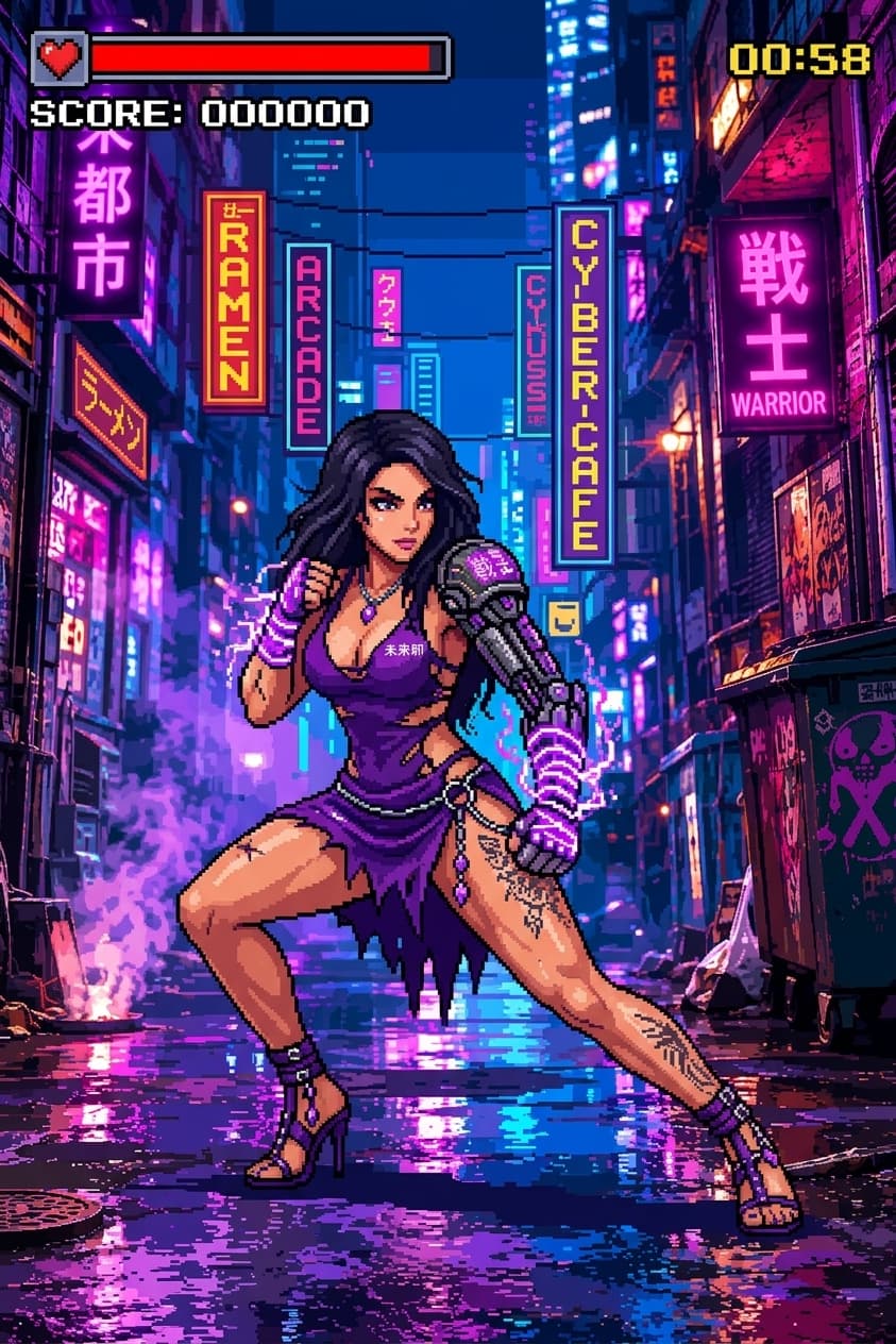 AI Retro 16-bit Video Game Character Generator