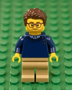 A photo turned into a LEGO minifigure